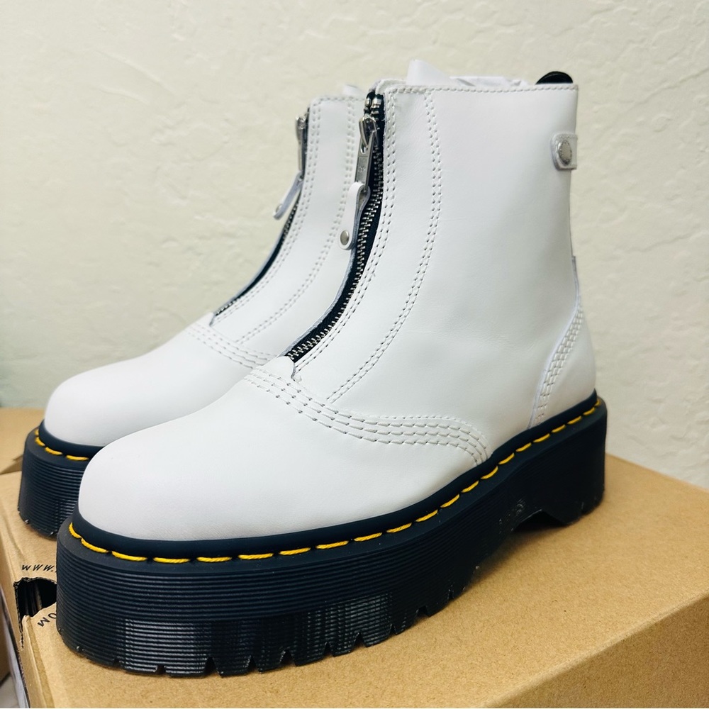 Dr. Martens Jetta Zipped Leather Platform Boot